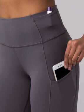 Lululemon Fast & Free 7/8 Tight II Leggings High Rise Waisted Side Phone Pockets